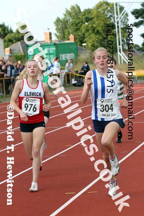 800 metres, 2021 North East Grand Prix 6, Monkton, Wednesday, August 4th. Photo: David T. Hewitson/Sports for All Pics